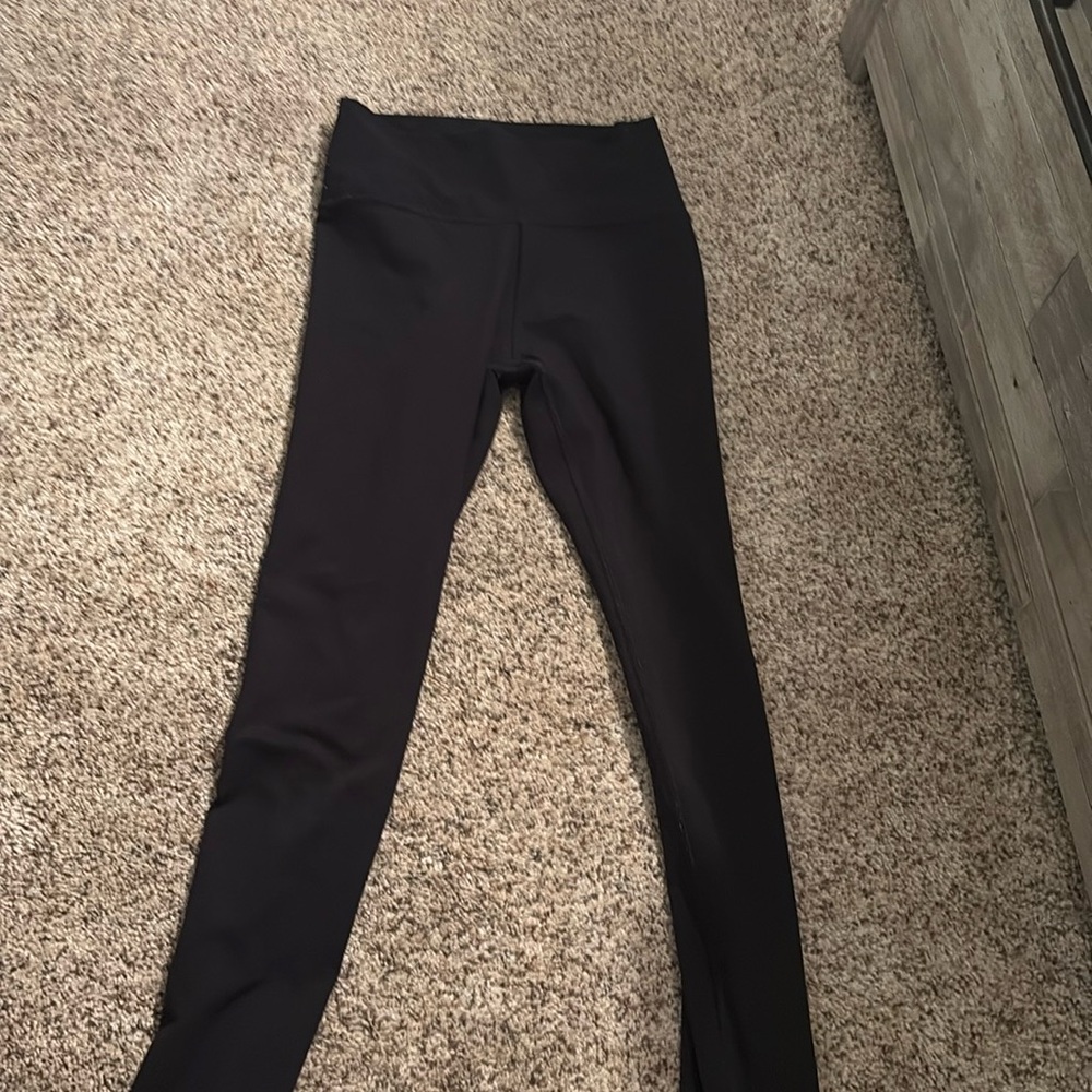 black soft leggings
